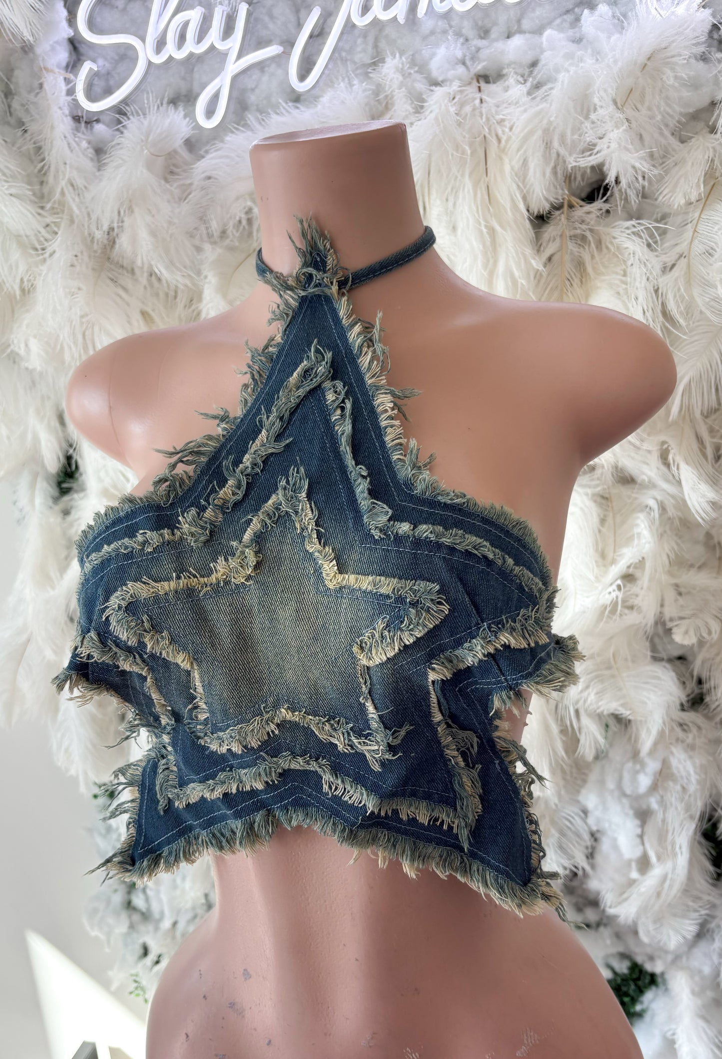 Star Of The Show Denim Top