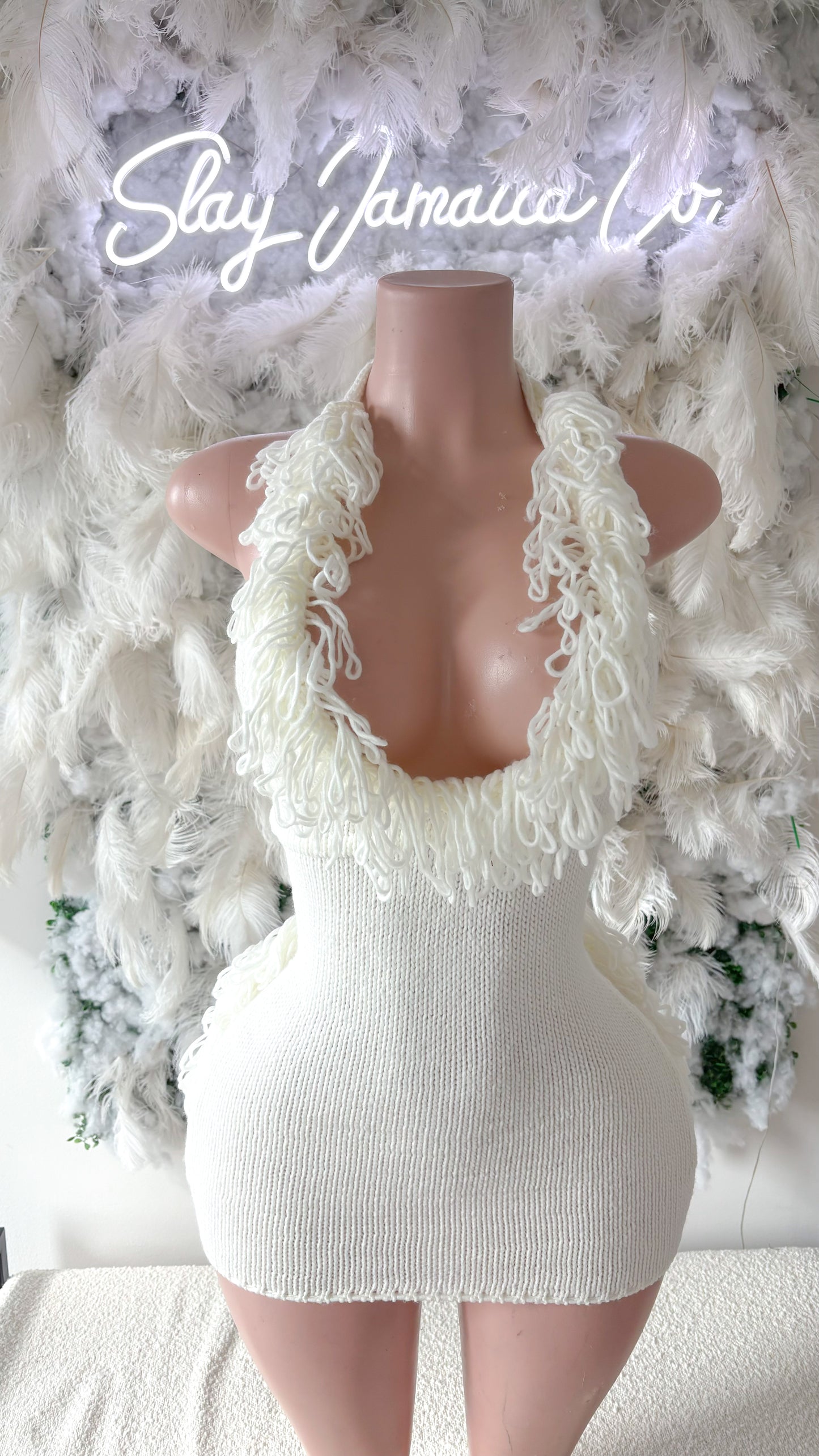 Icy Baddie Frills Mini Dress