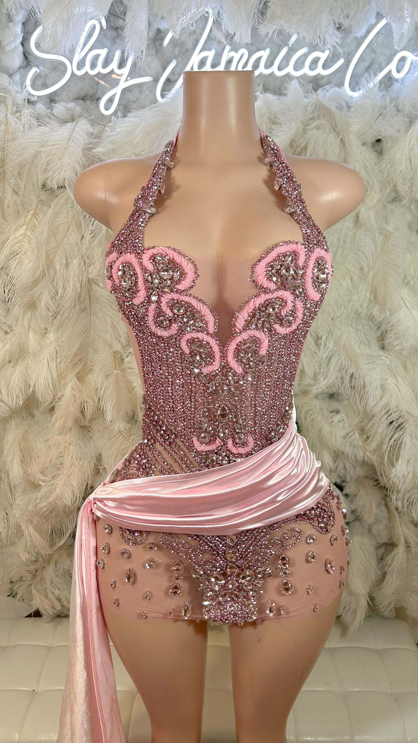 PREORDER ONLY Princess Dreams Rhinestone Luxe Dress With Train