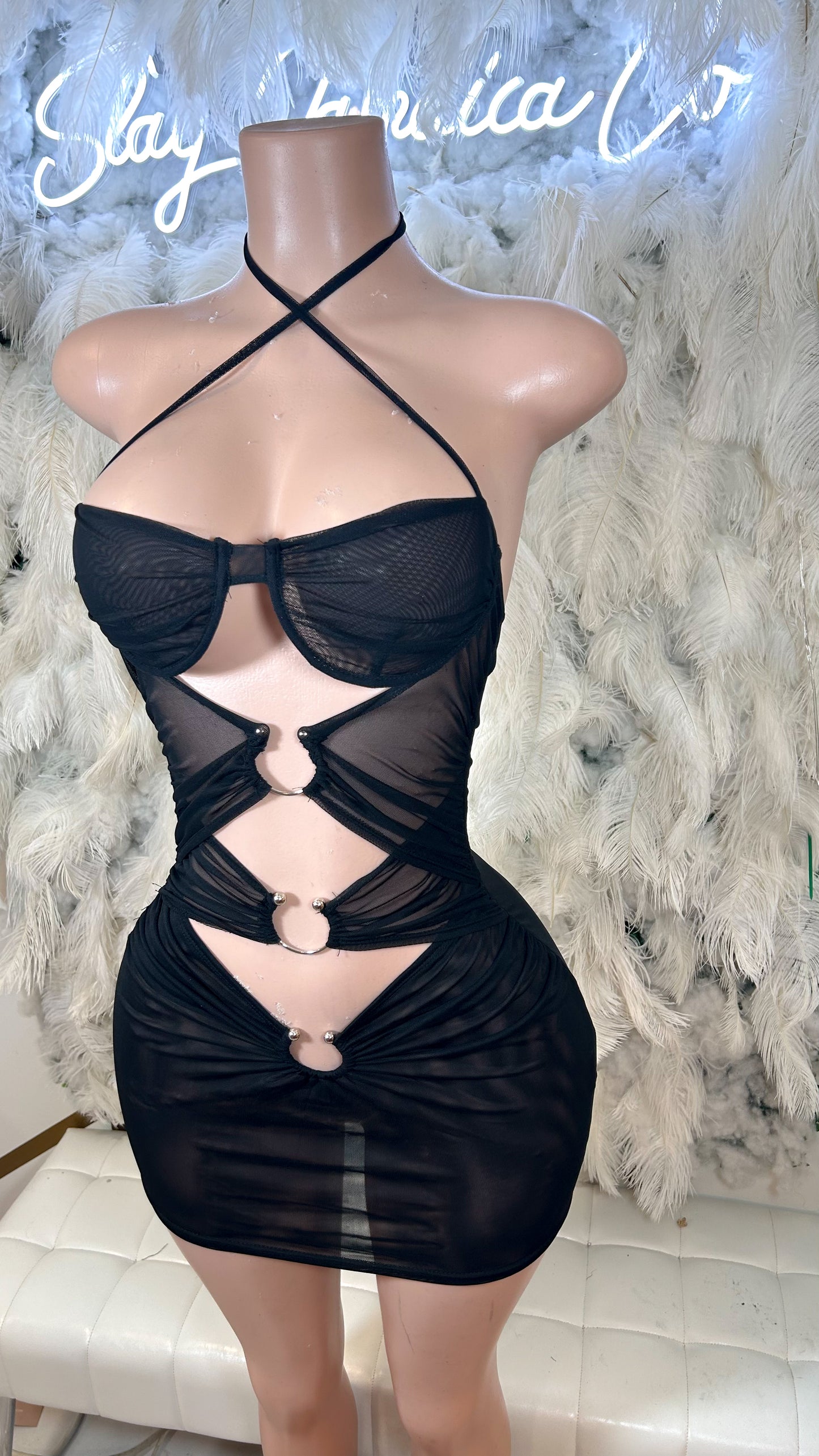 Her Secret Mesh Mini dress