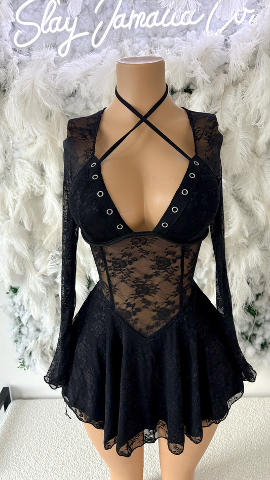 Dream Inspired Lace Mini Dress