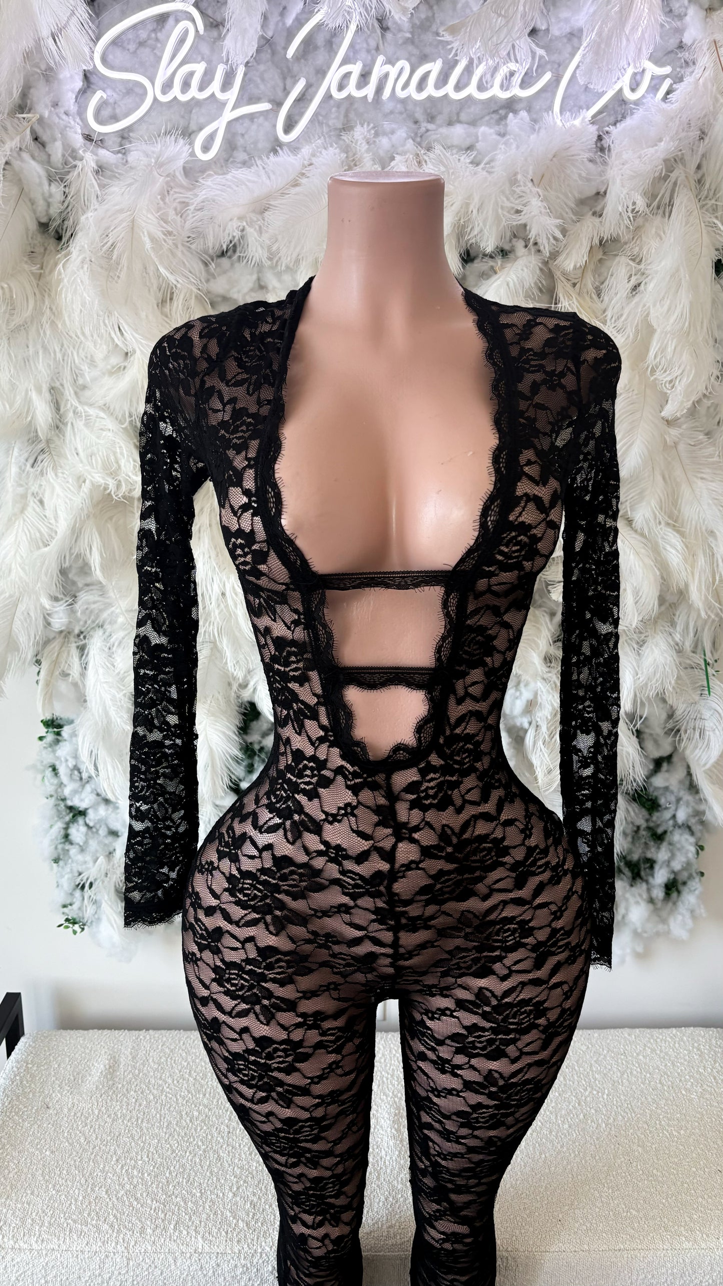 Show Some Skin Baby Lace Jumpsuit