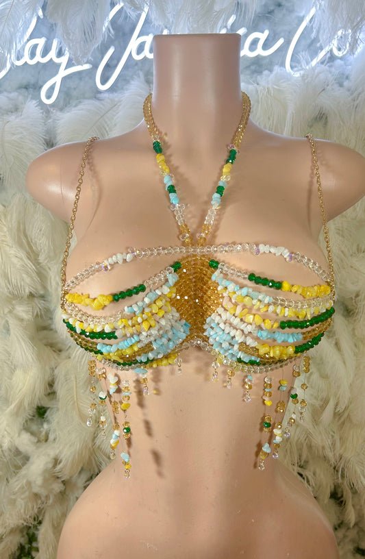 In The Tropics Beaded Bralette