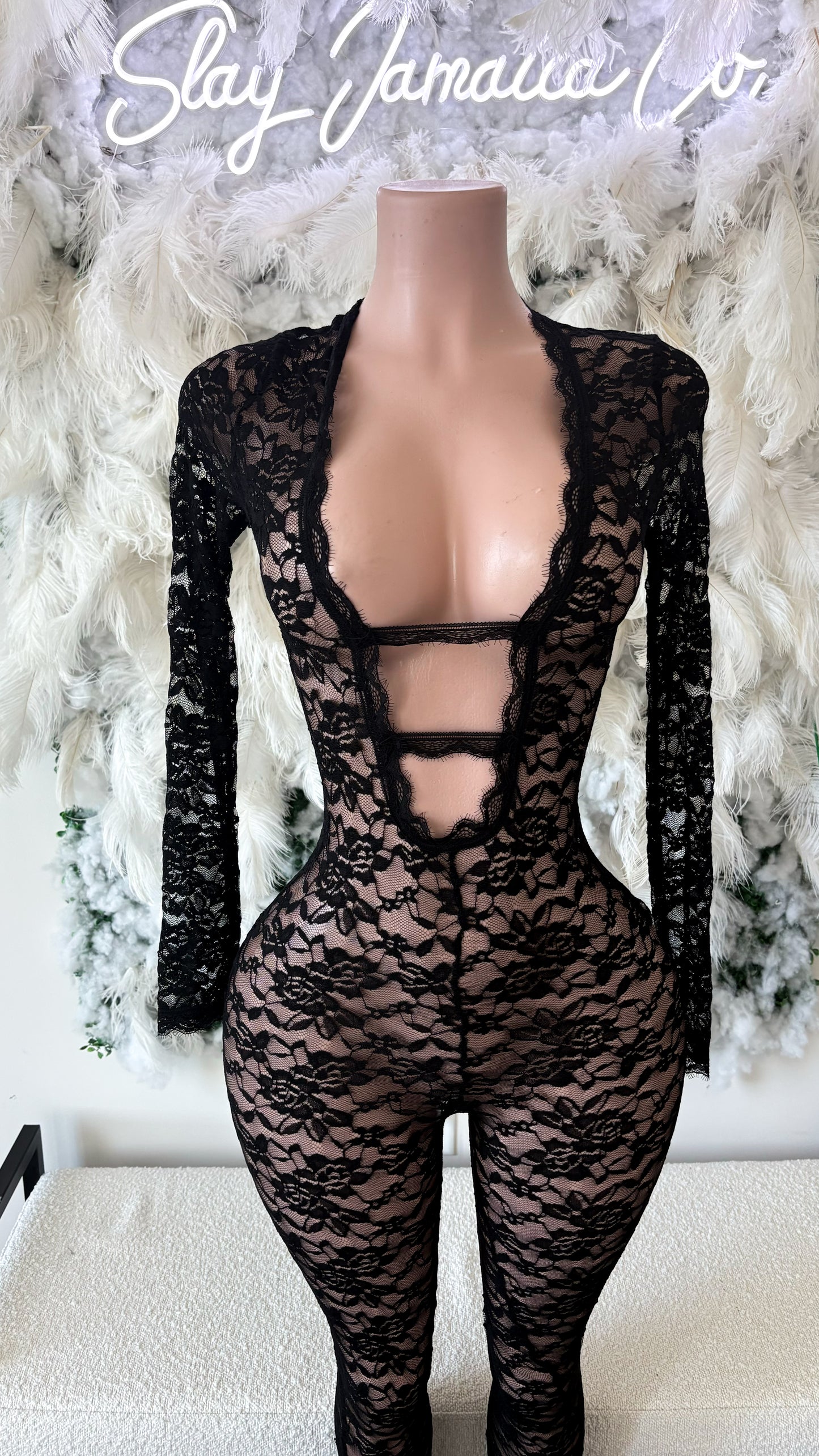 Show Some Skin Baby Lace Jumpsuit