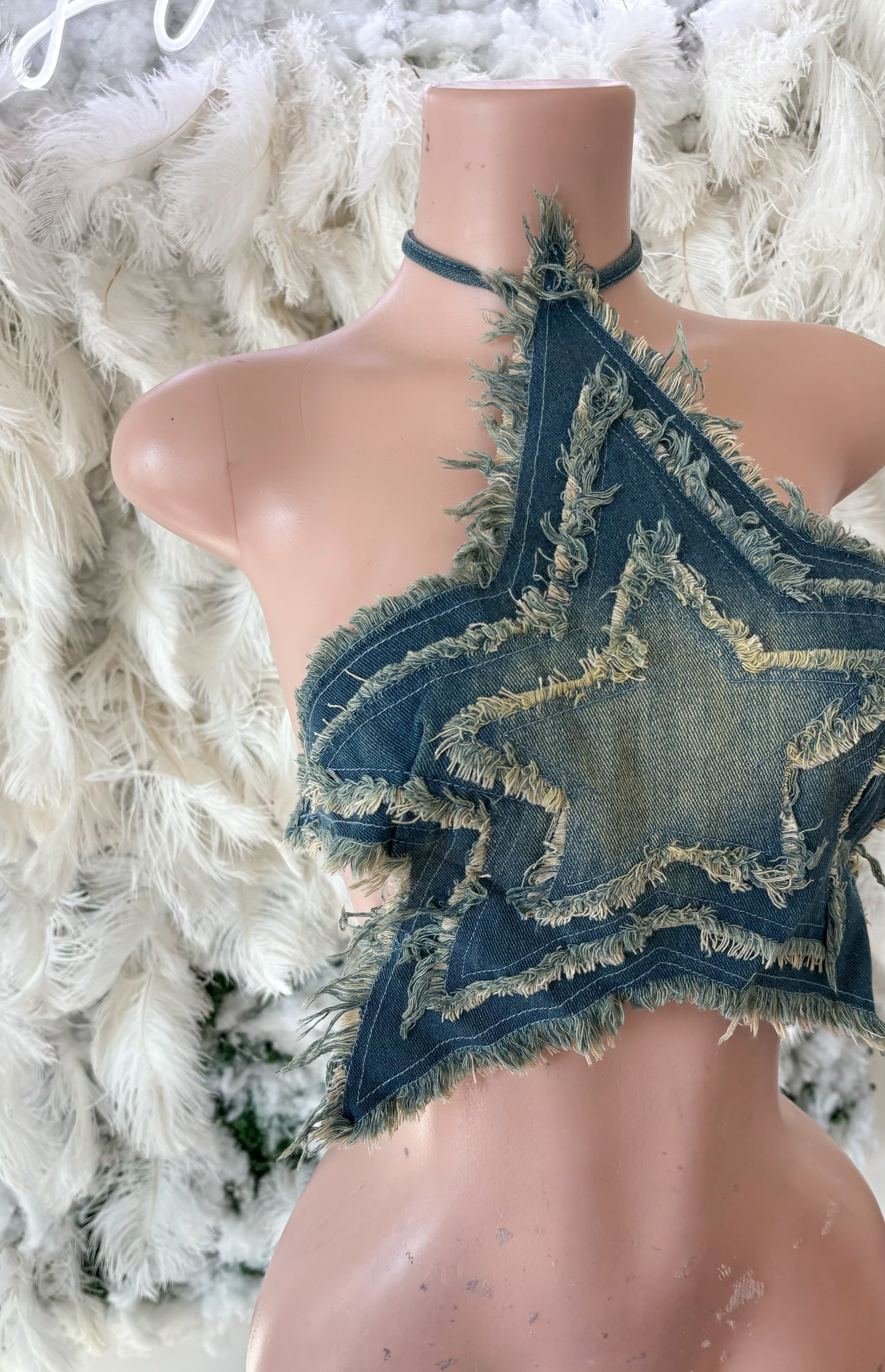 Star Of The Show Denim Top