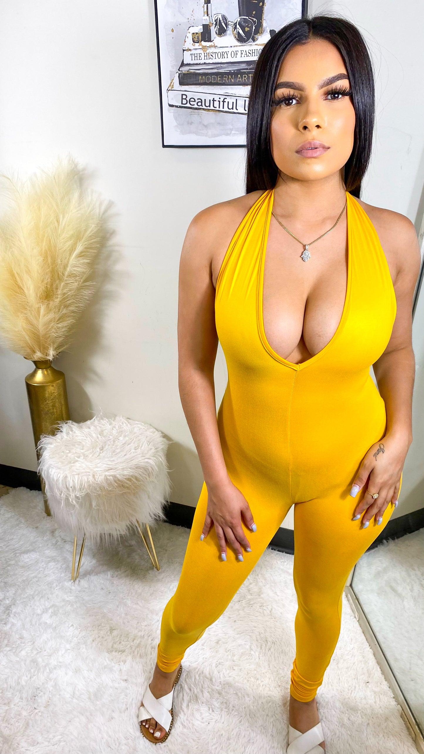 Trending Jumpsuit - Yellow